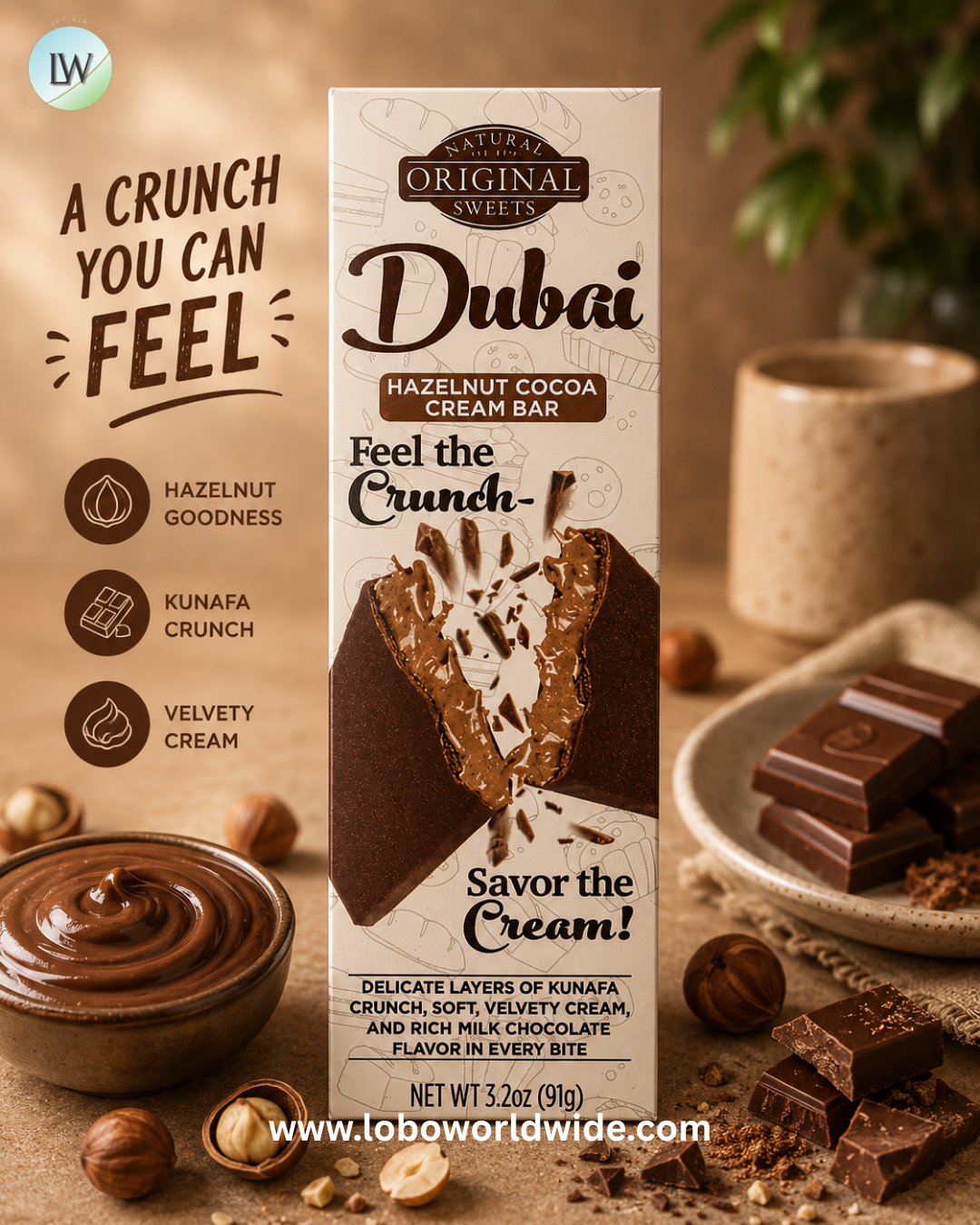 Original Natural Sweets, Dubai, 3.2 oz (91 g)
