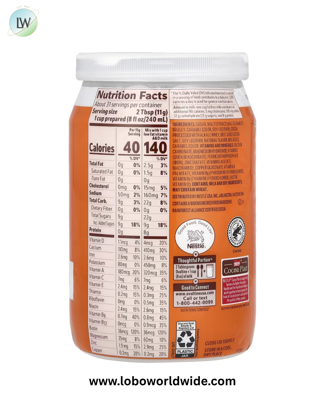 Ovaltine, 12 oz (340 g)