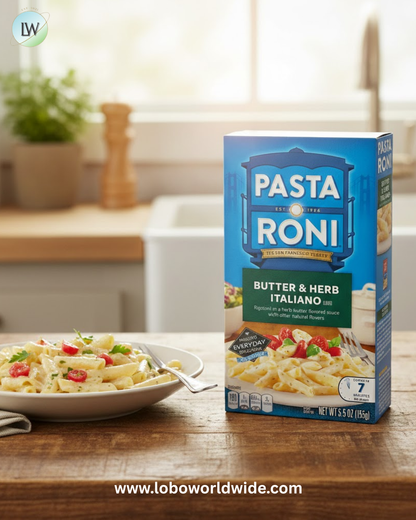 Pasta Roni Butter & Herb Italiano Rigatoni Mix (Pack of 12 Boxes)
