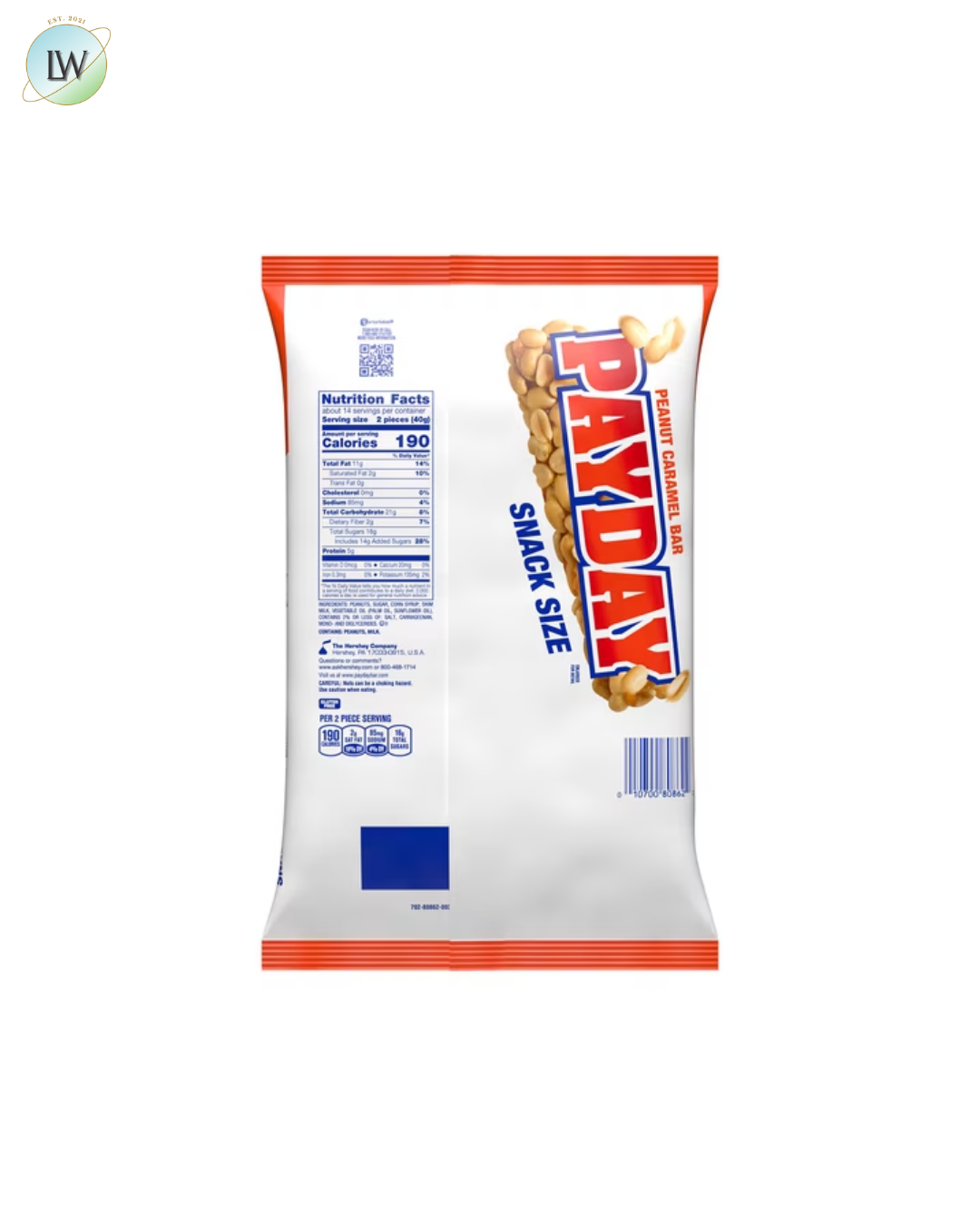 PayDay Peanut Caramel Snack Size, 20.3 oz.