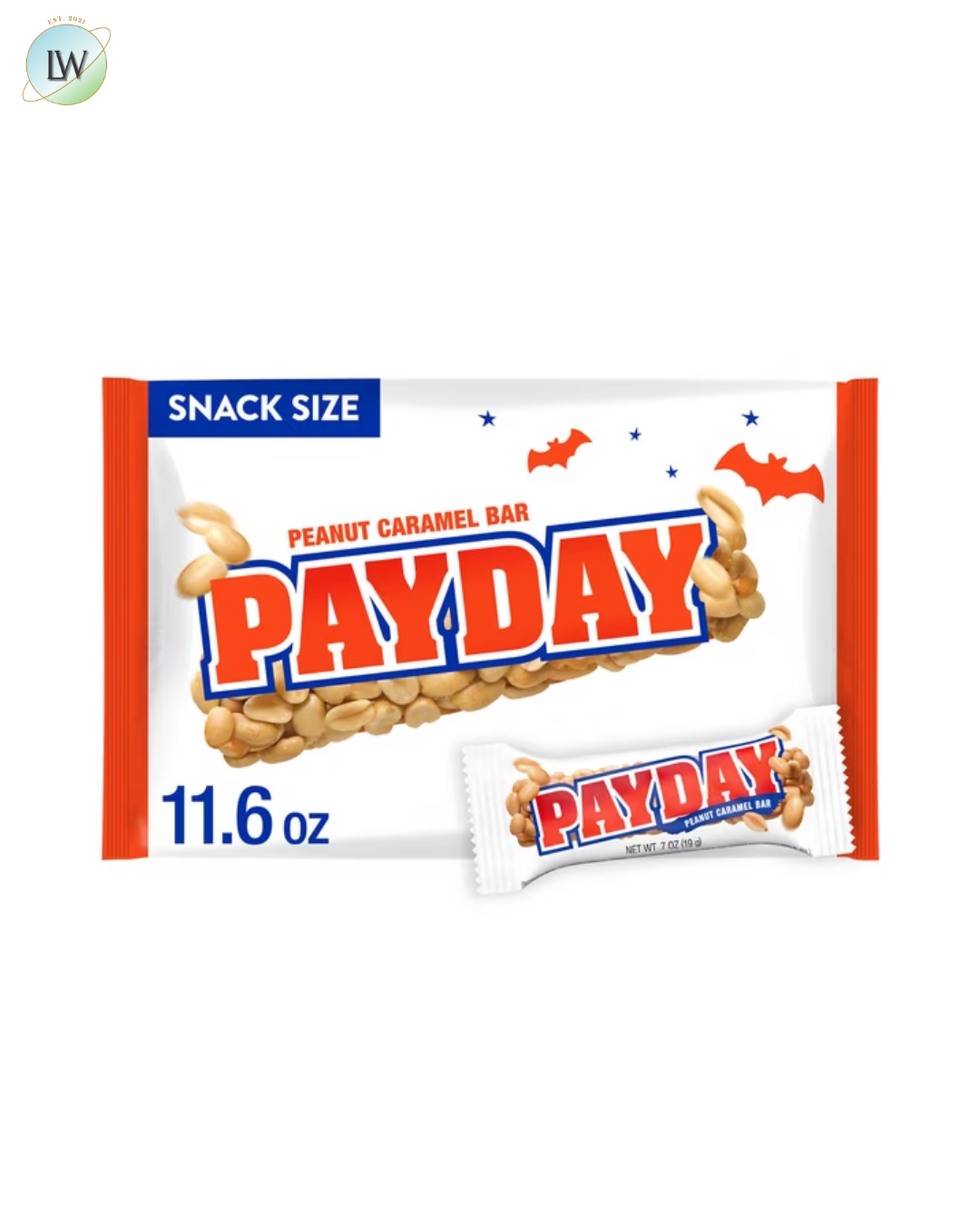 Payday Peanut Caramel Snack Size Halloween Candy, 11.6 oz.