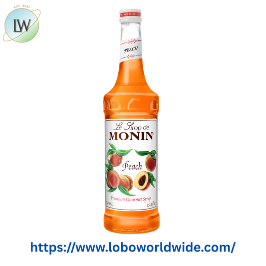 Monin Premium Peach Flavoring / Fruit Syrup 750 mL