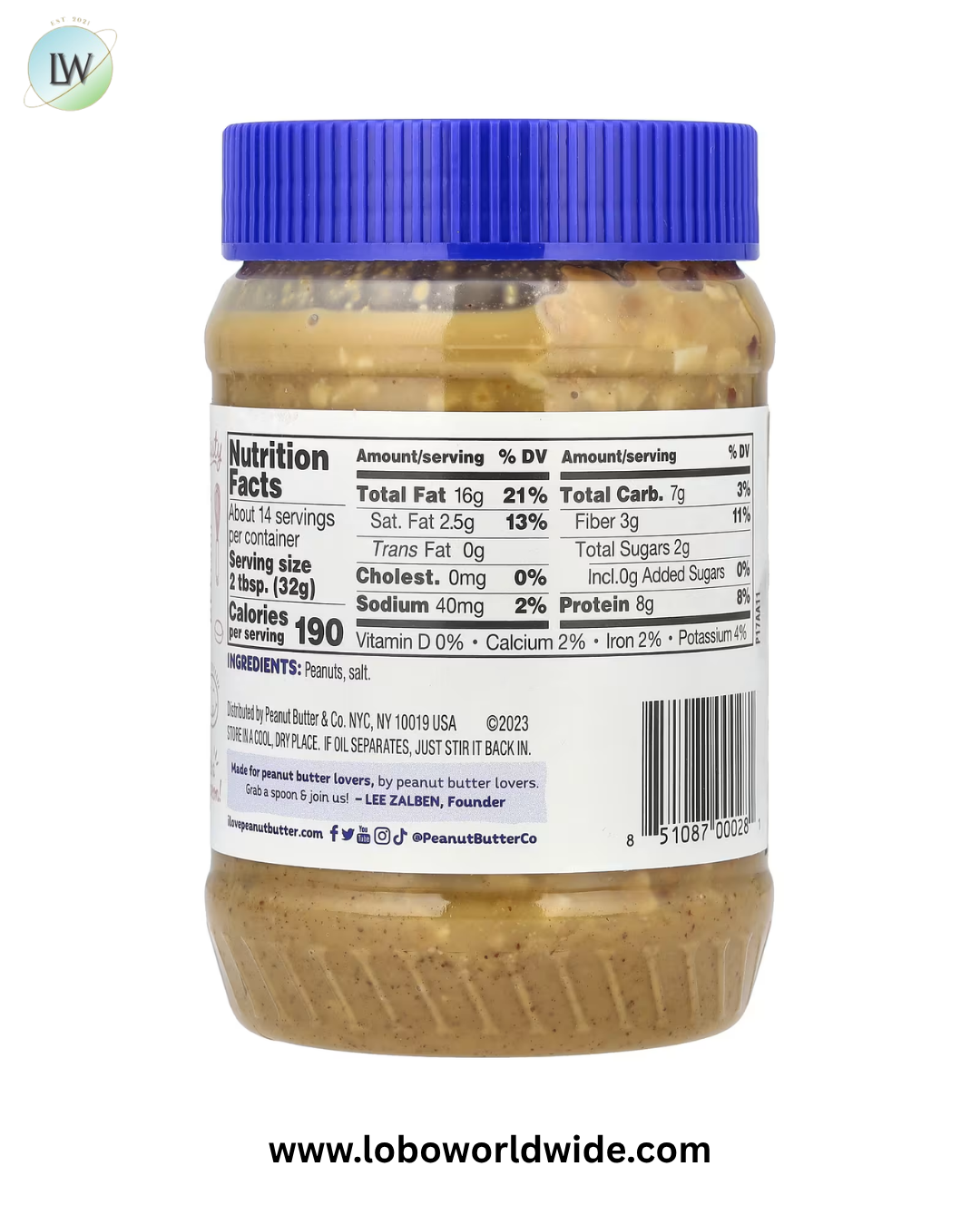 Peanut Butter & Co., Peanut Butter, 16 oz (454 g)