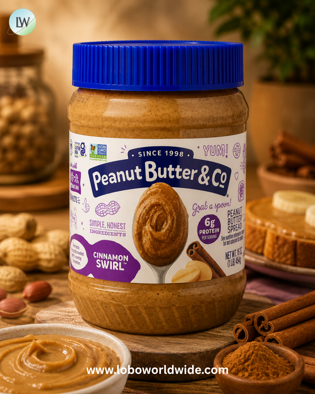 Peanut Butter & Co., Peanut Butter Spread, 16 oz (454 g)