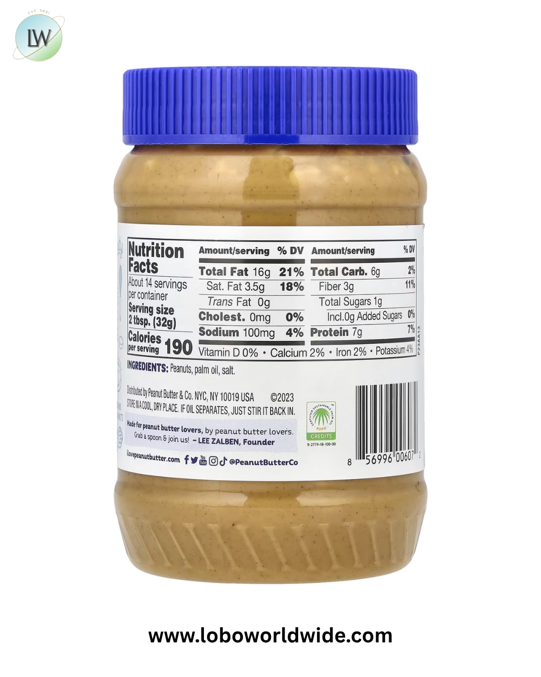 Peanut Butter & Co., Peanut Butter Spread, 16 oz (454 g)