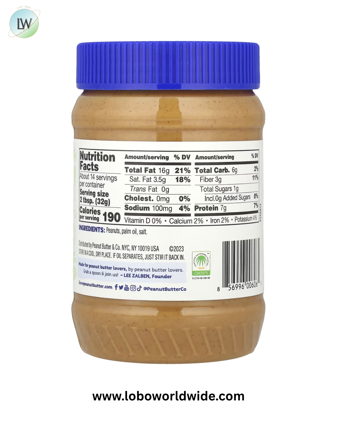 Peanut Butter & Co., Peanut Butter Spread, 16 oz (454 g)