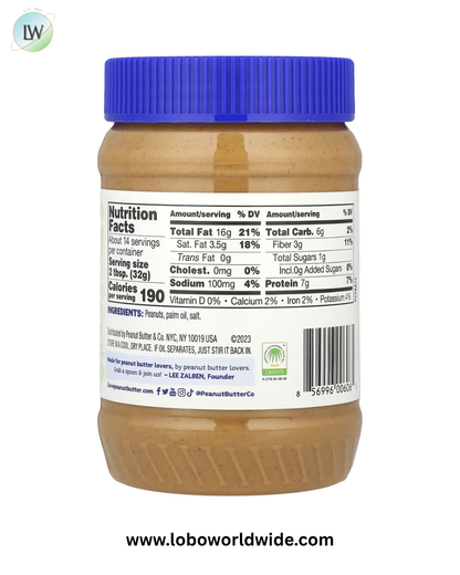 Peanut Butter & Co., Peanut Butter Spread, 16 oz (454 g)