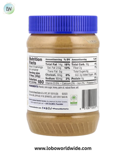 Peanut Butter & Co., Peanut Butter Spread, 16 oz (454 g)