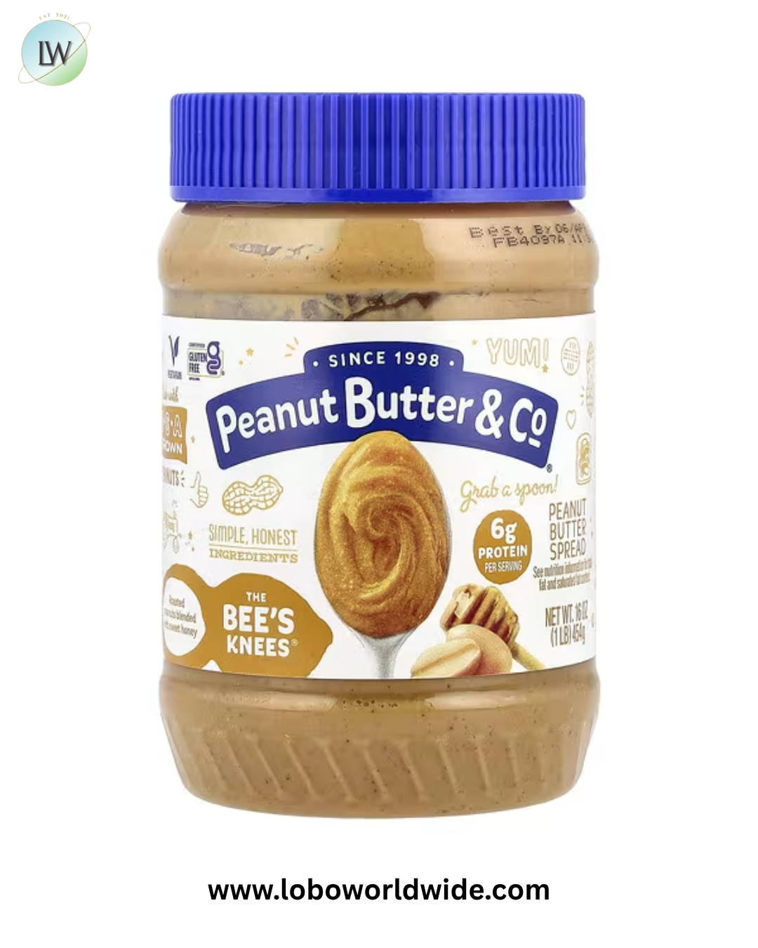 Peanut Butter & Co., Peanut Butter Spread, 16 oz (454 g)