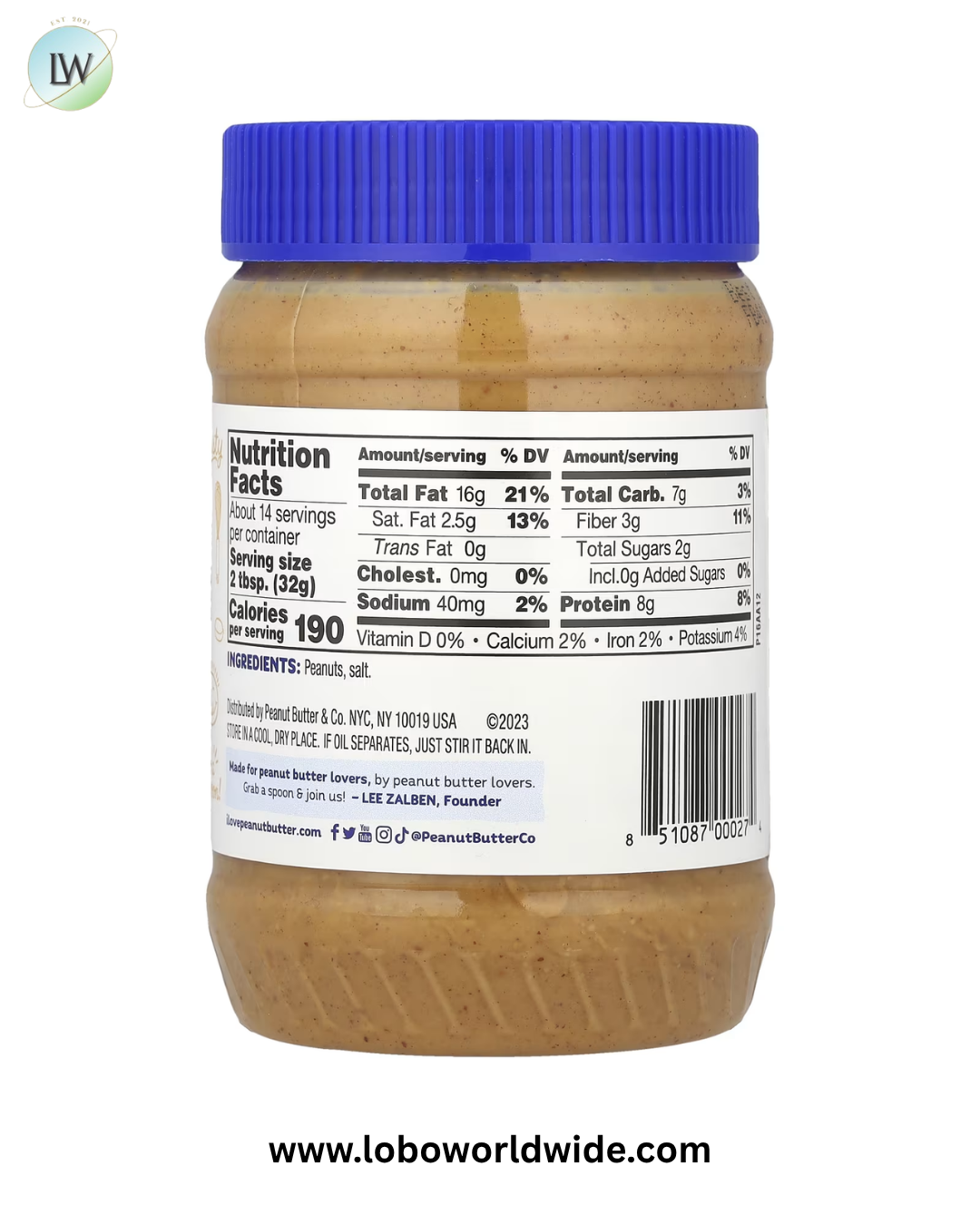 Peanut Butter & Co., Peanut Butter, 16 oz (454 g)