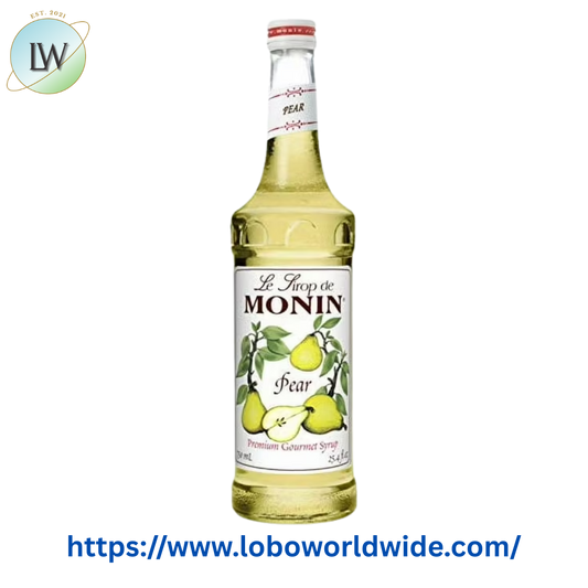 Monin Premium Pear Flavoring / Fruit Syrup 750 mL