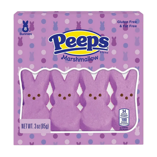 Peeps Marshmallow Candy Bunnies - Lavender: 8-Piece Pack