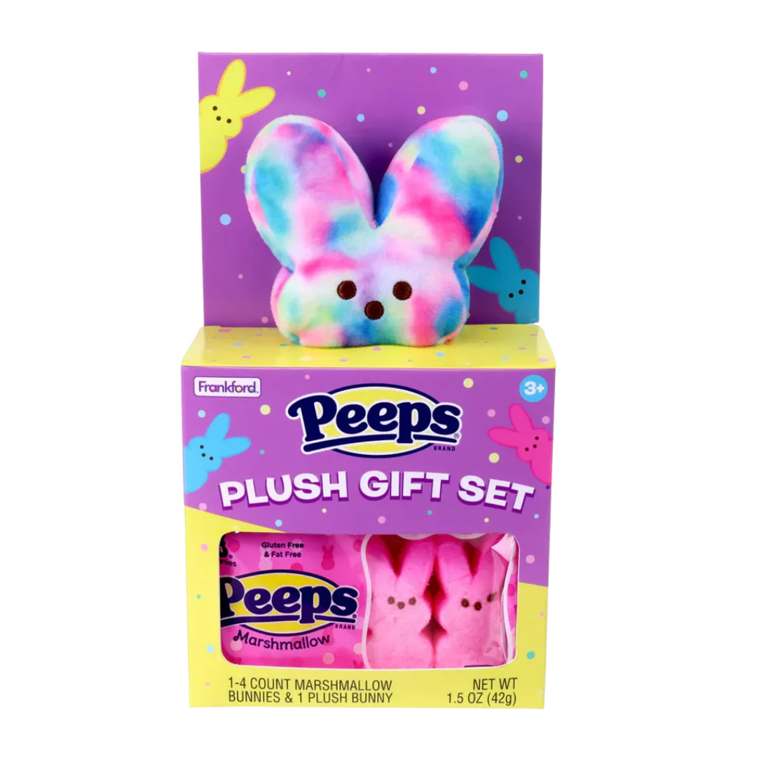 Peeps Plush Bunny Gift Set - Tie Dye: 6-Piece Case