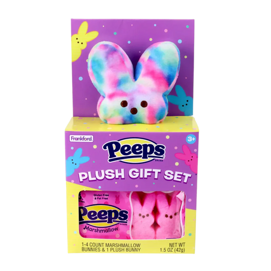 Peeps Plush Bunny Gift Set - Tie Dye: 6-Piece Case