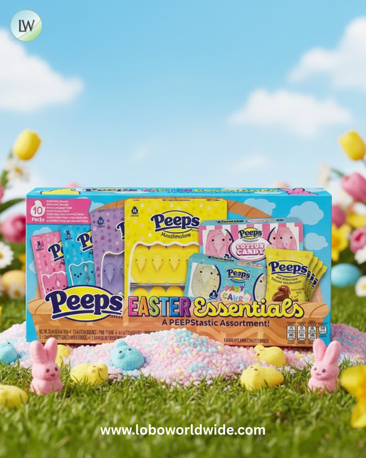 Peeps Easter Variety Marshmallow Candy: 10-Pack Case