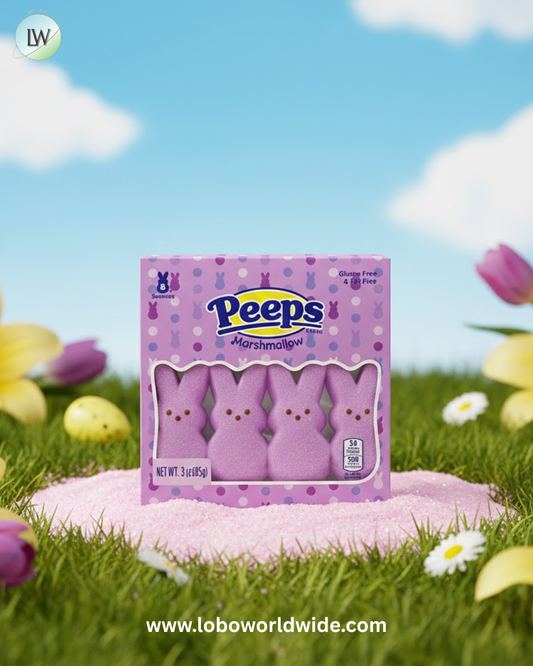 Peeps Marshmallow Candy Bunnies - Lavender: 8-Piece Pack