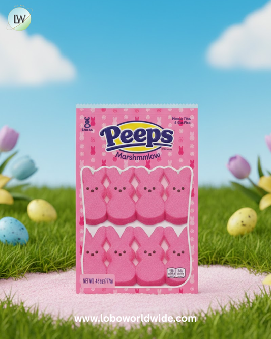 Peeps Marshmallow Candy Bunnies - Pink: 12-Piece Pack