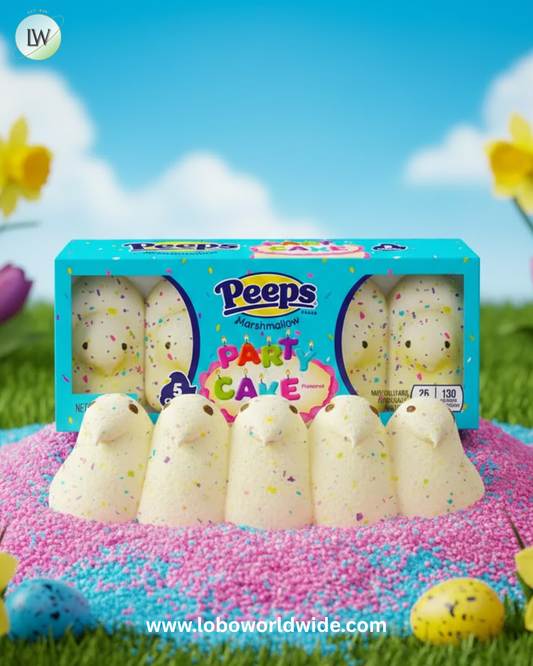 Peeps Marshmallow Chicks Candy - Party Cake: 5-Piece Pack