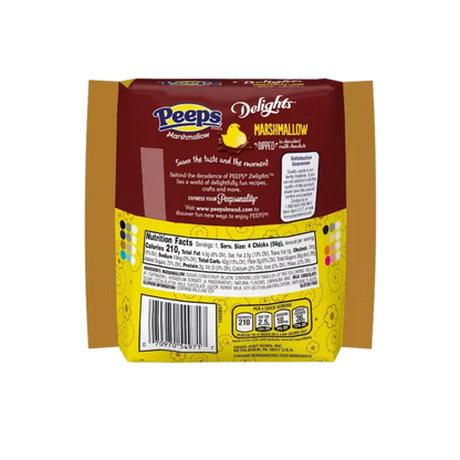 Peeps Milk Chocolate Dipped Marshmallow Chicks: 4-Piece Pack