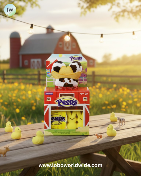 Peeps Plush Bunny Gift Set - Farm House: 6-Piece Case