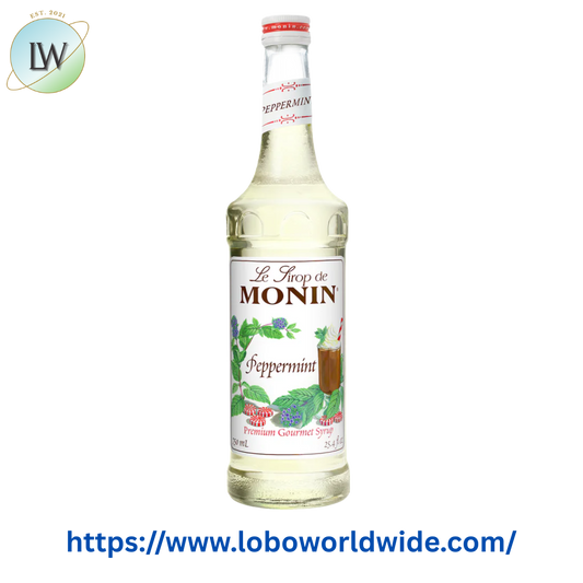 Monin Premium Peppermint Flavoring Syrup 750 mL
