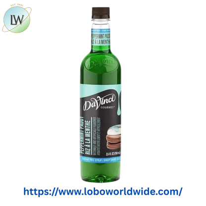DaVinci Gourmet Sugar Free Peppermint Paddy Flavoring Syrup 750 mL