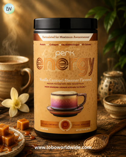 Perk Energy, Vanilla Caramel Steamer, 14 oz (392 g)