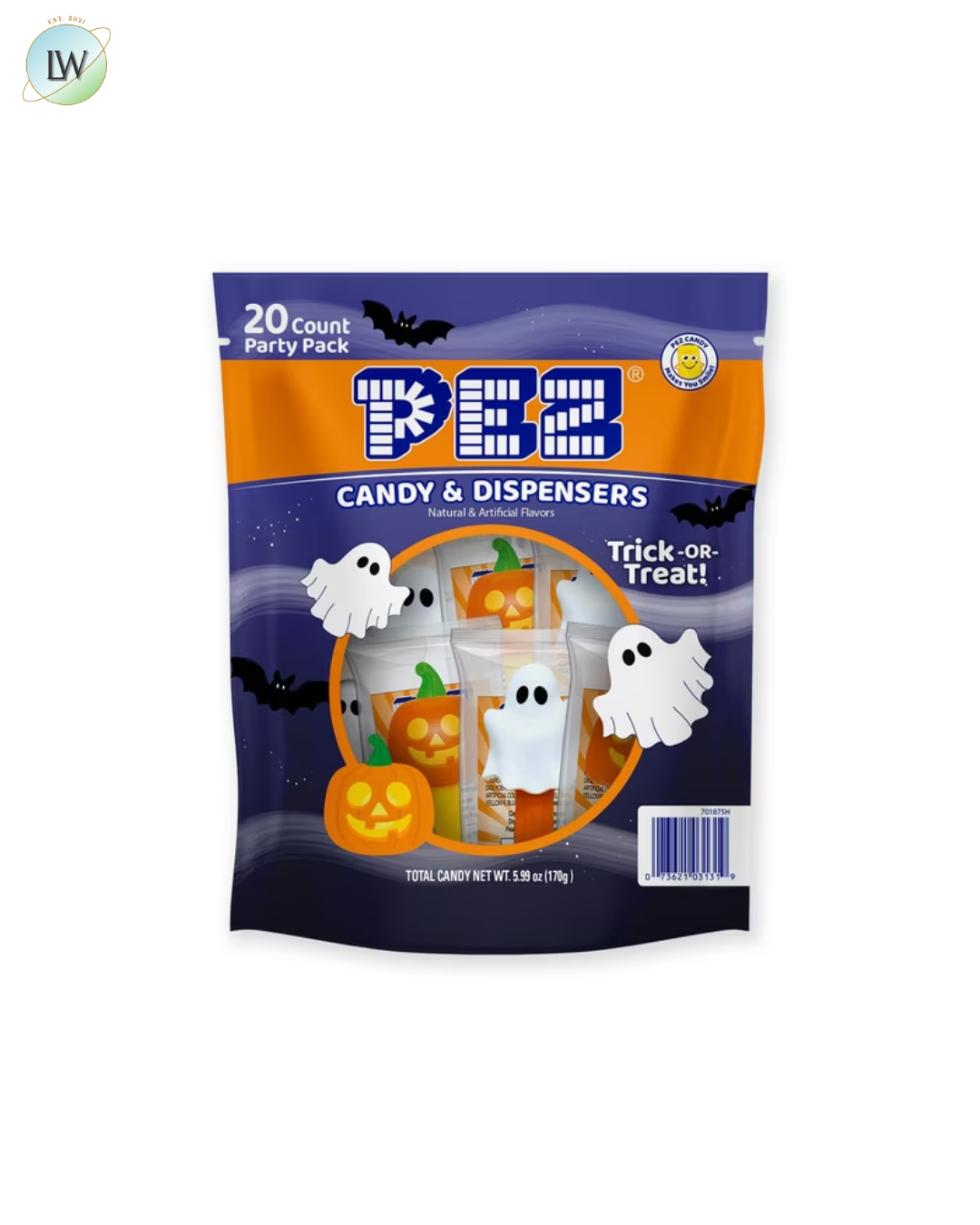 Pez Halloween Candy Party Bag, 20 ct.