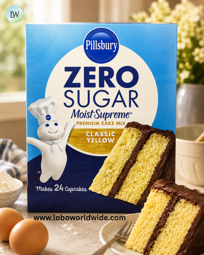 Pillsbury, Zero Sugar, Moist Supreme® Premium Cake Mix, 16 oz (454 g)