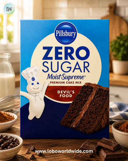 Pillsbury, Zero Sugar, Moist Supreme® Premium Cake Mix, 16 oz (454 g)