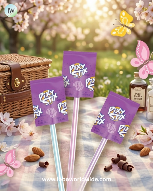 Pixy Stix Giant Powder Candy, Easter Candy Basket Stuffers, 0.42 oz, Single Pack - Pack of 10