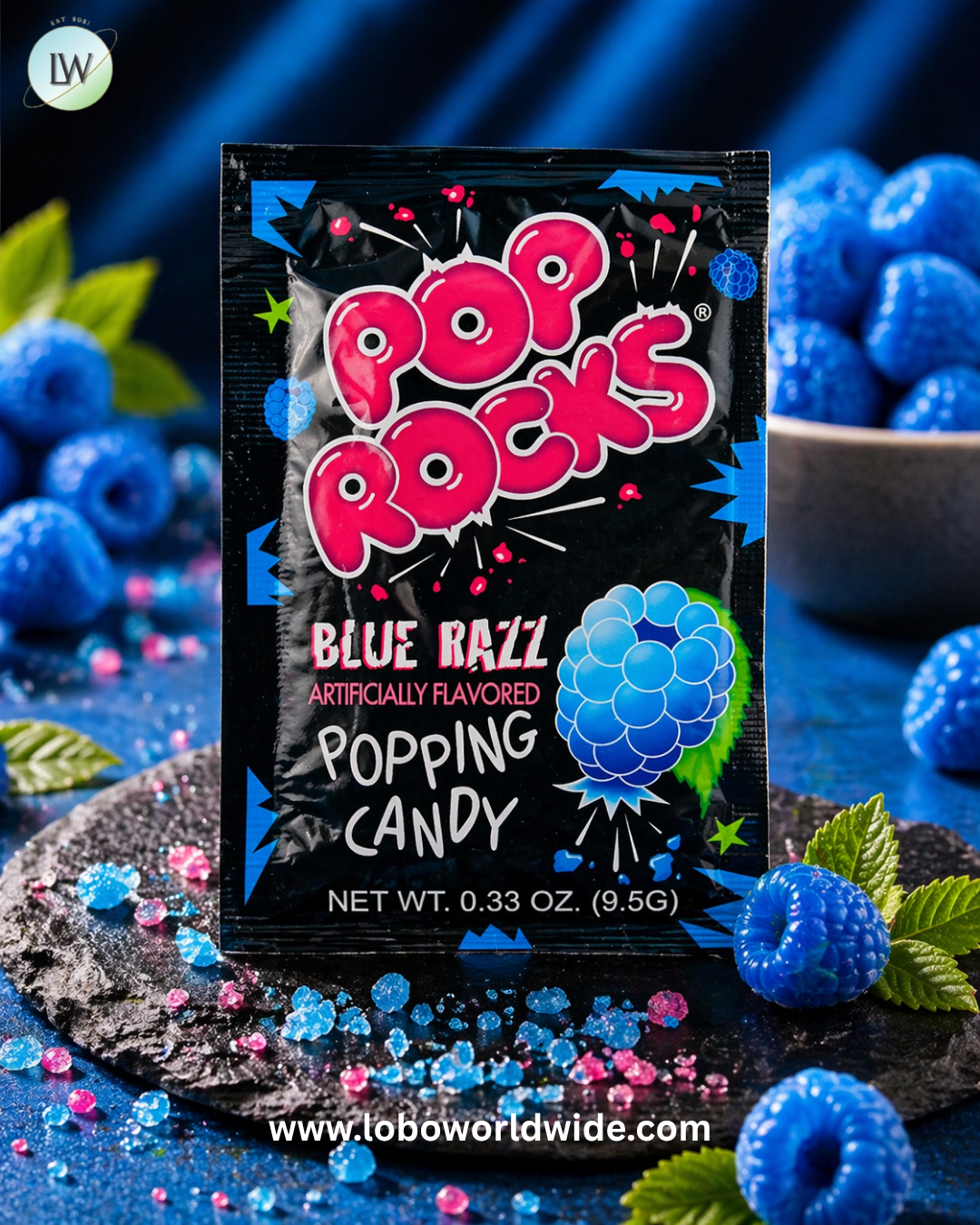Pop Rocks Blue Razz 24 Pack