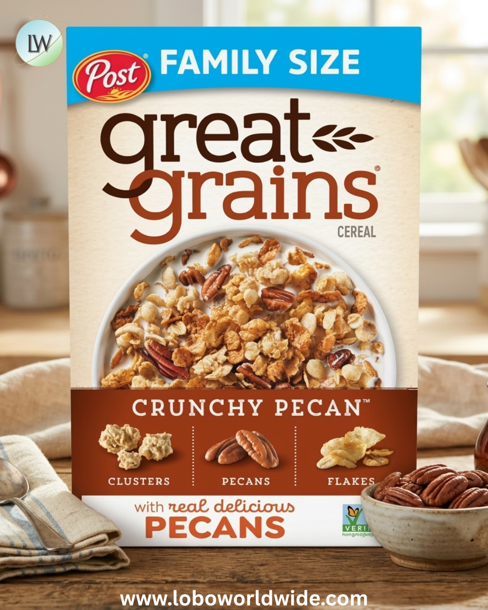 Post Great Grains Breakfast Cereal, Non GMO, Heart Healthy, Low Fat, Whole Grain