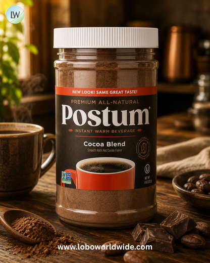 Postum, Instant Warm Beverage, Caffeine Free, 8 oz (227 g)