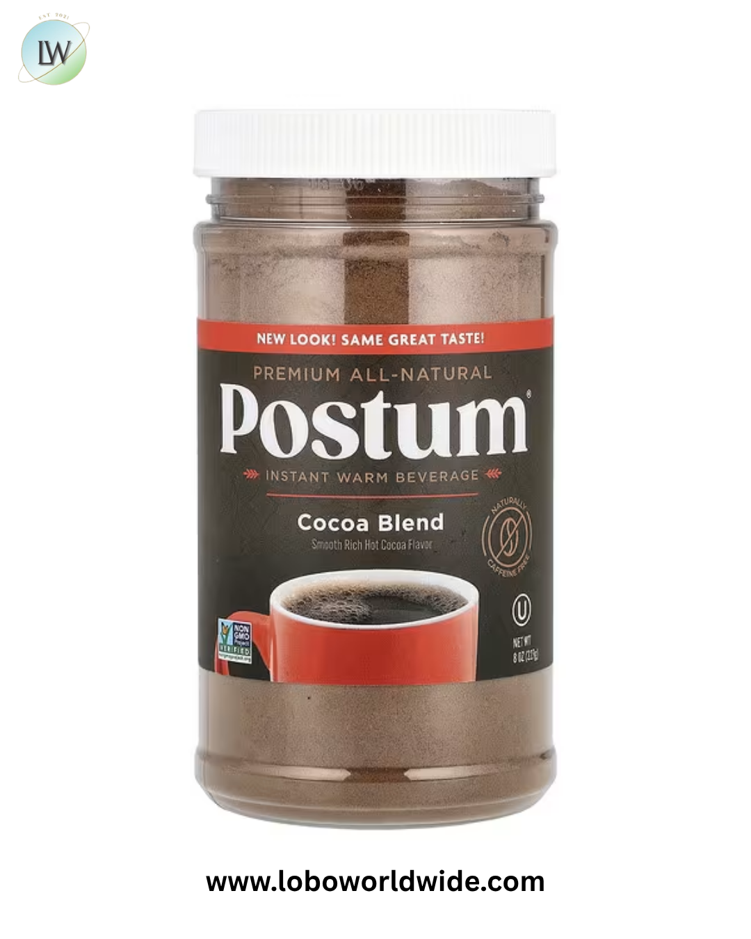 Postum, Instant Warm Beverage, Caffeine Free, 8 oz (227 g)