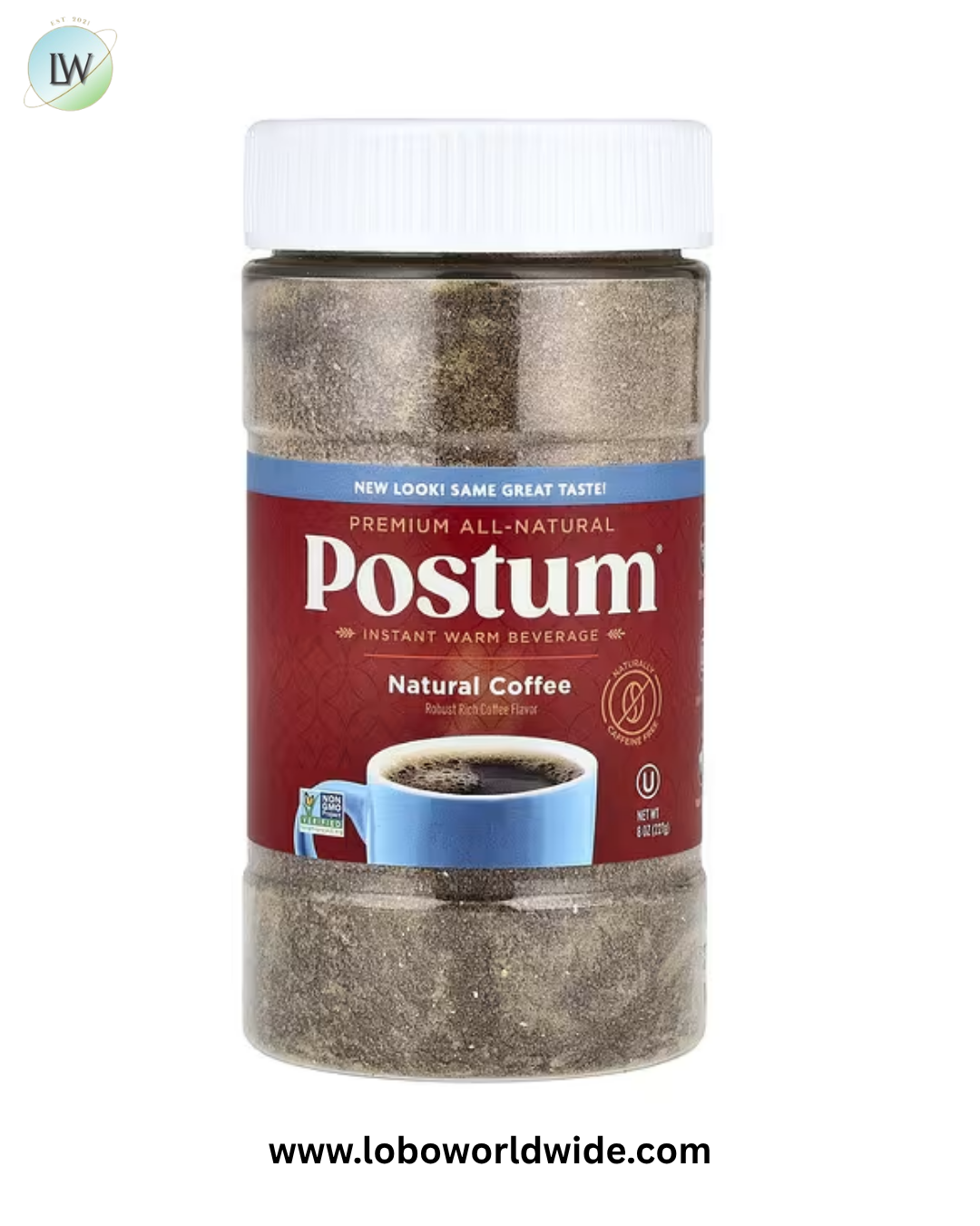 Postum, Instant Warm Beverage, Caffeine Free, 8 oz (227 g)