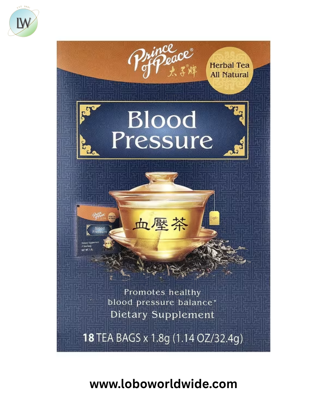 Prince of Peace, Herbal Tea, 18 Tea Bags, 1.14 oz (32.4 g)
