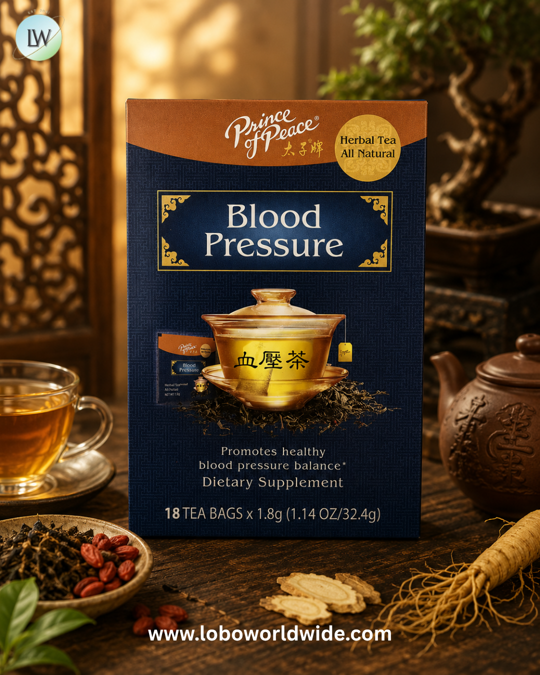 Prince of Peace, Herbal Tea, 18 Tea Bags, 1.14 oz (32.4 g)