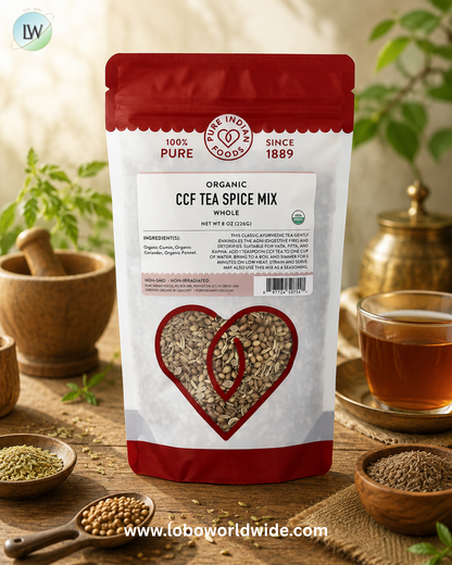 Pure Indian Foods, Organic CCF Tea Spice Mix, Whole, 8 oz (226 g)