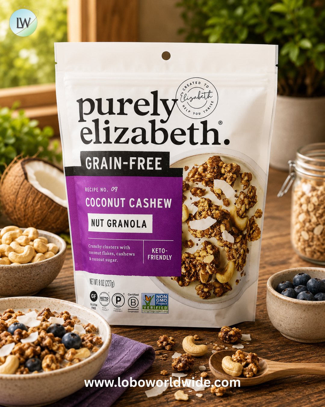 Purely Elizabeth, Nut Granola, Coconut Cashew, 8 oz (227 g)
