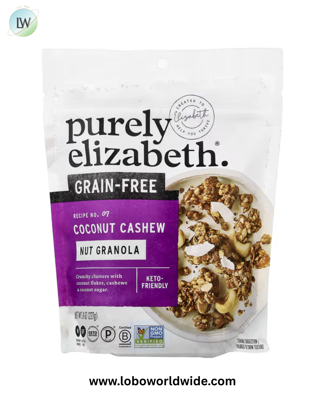 Purely Elizabeth, Nut Granola, Coconut Cashew, 8 oz (227 g)