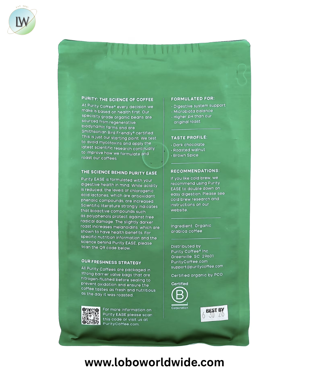 Purity Coffee, Whole Bean, 12 oz (340 g)