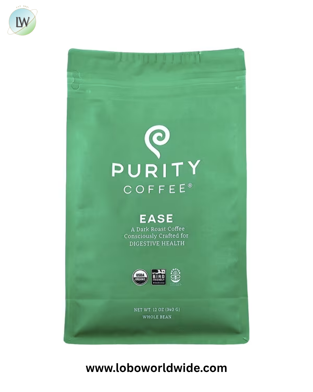 Purity Coffee, Whole Bean, 12 oz (340 g)