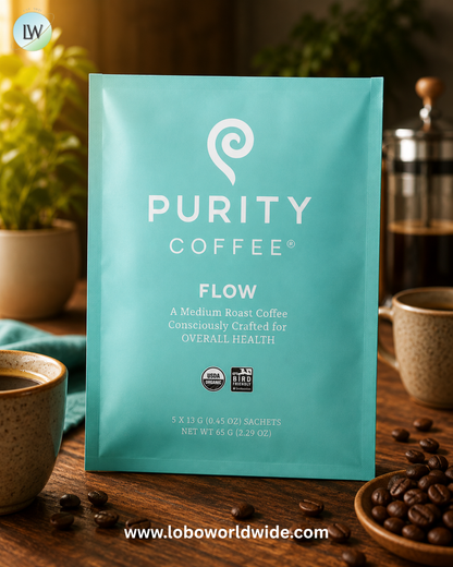 Purity Coffee, Sachets, 5 Sachets, 0.45 oz (13 g) Each