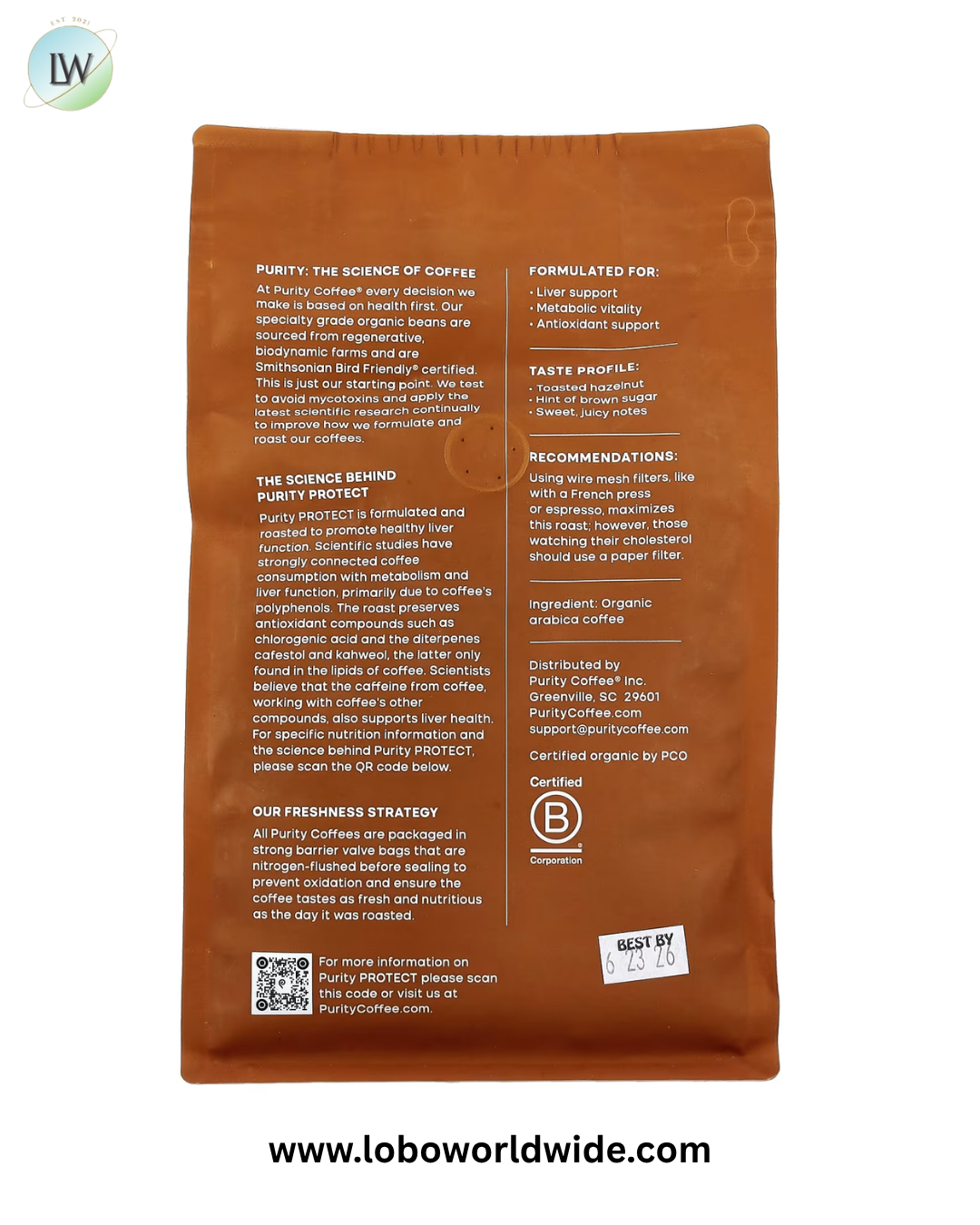 Purity Coffee, Whole Bean, 12 oz (340 g)