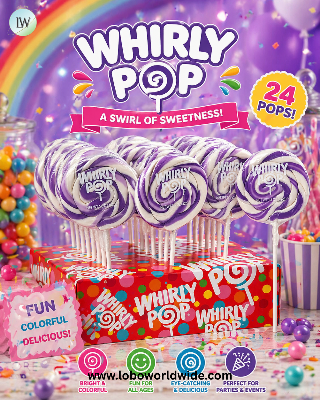 Whirly Pops - 24ct Displays