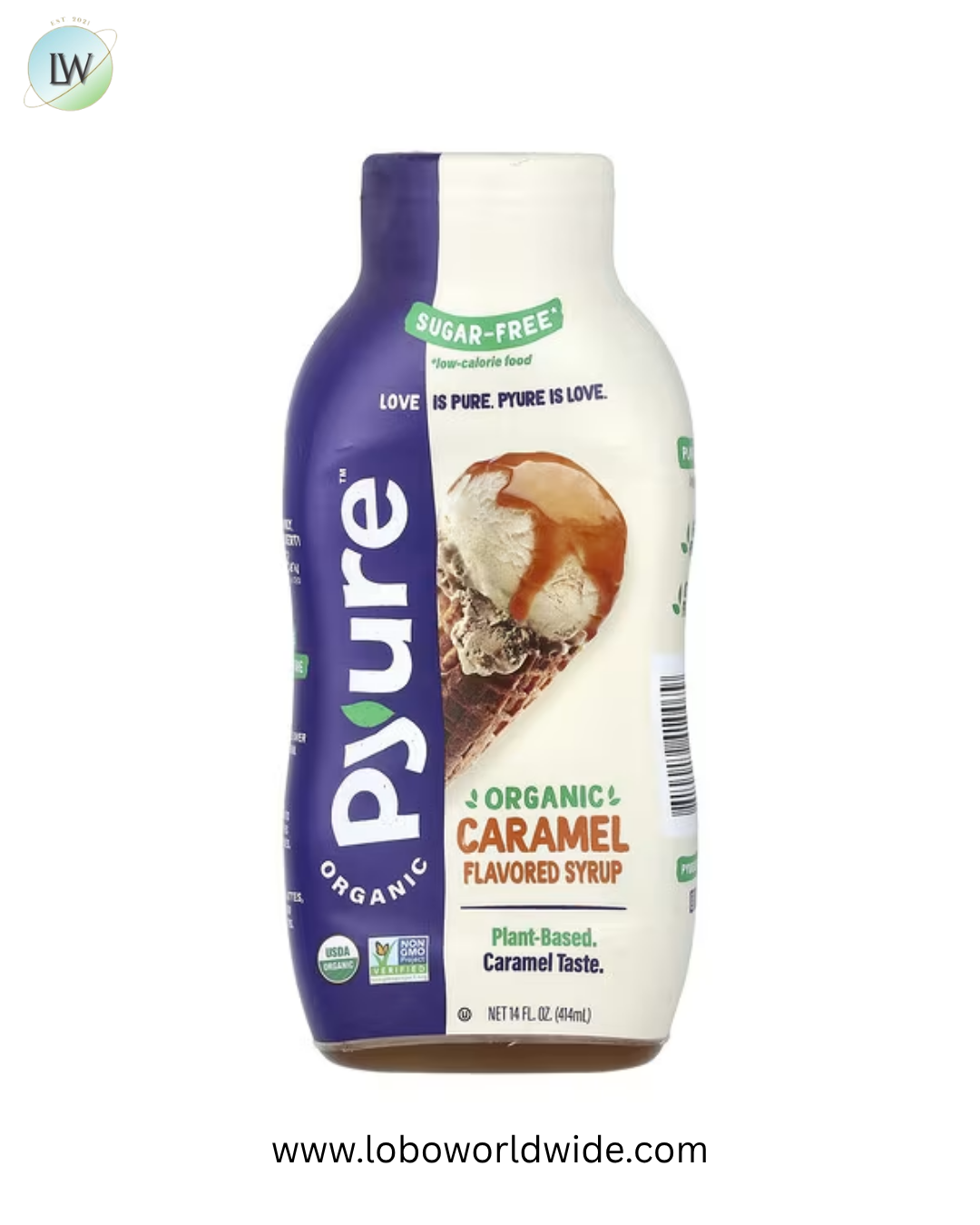 Pyure, Organic Flavored Syrup, Sugar-Free, 14 fl oz (414 ml)