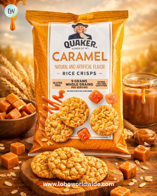 Quaker Caramel Corn Popped Rice Crisps 0.91 oz. - 60/Case
