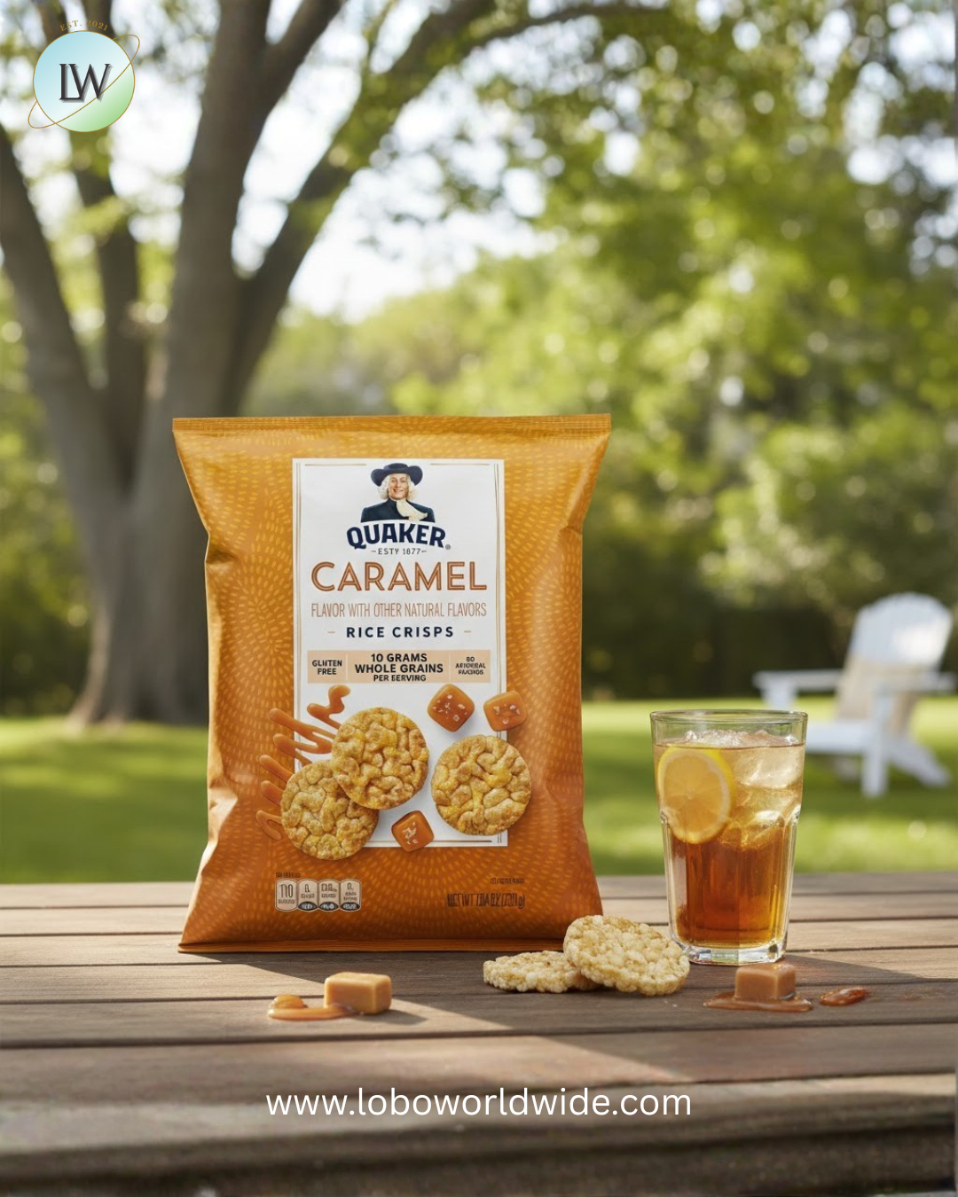 Quaker Caramel Flavored Rice Crisps 7.04 oz Bag
