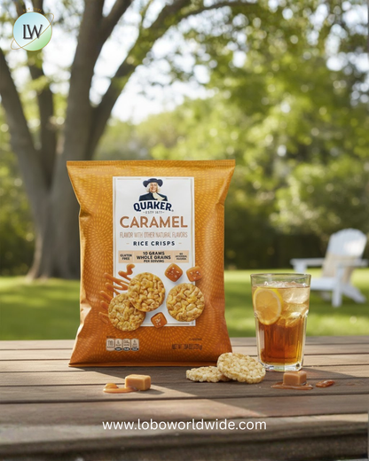 Quaker Caramel Flavored Rice Crisps 7.04 oz Bag